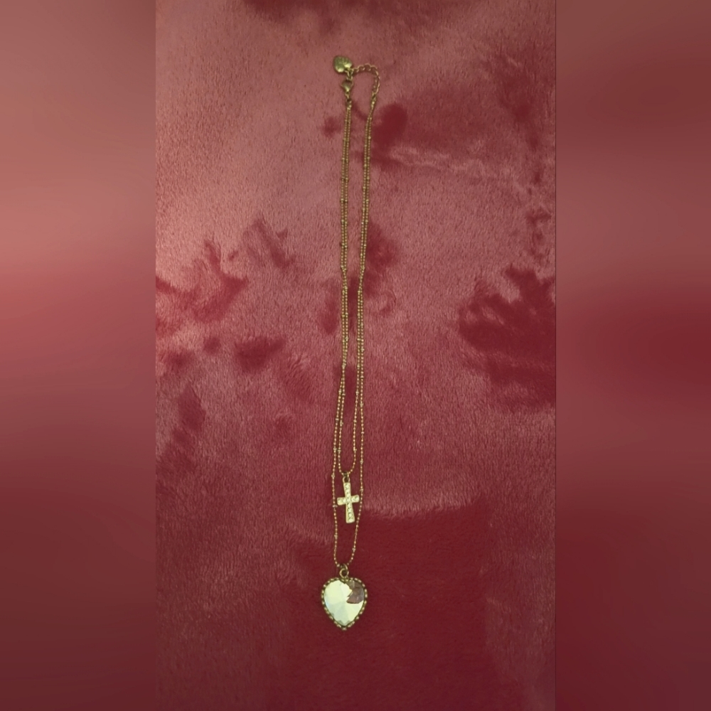 Heart and Cross Necklace